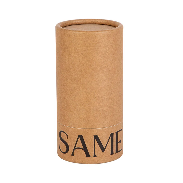 Tube de papier recyclé imprimé