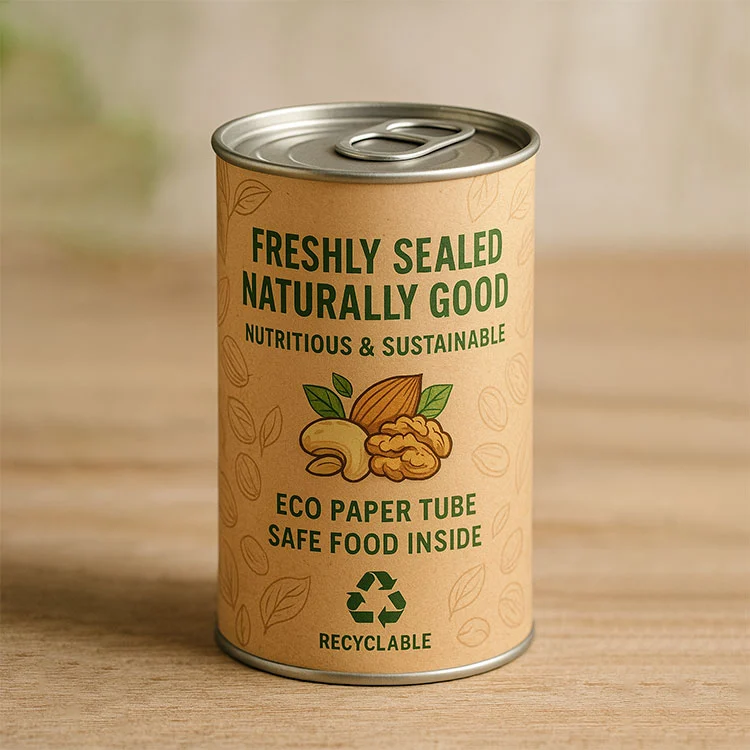 Boîte à thé en papier doublée d'aluminium